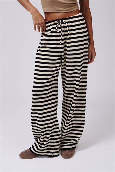 Брюки с широкими брючинами в полоску артикул 155446964