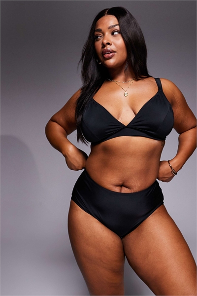 ASOS DESIGN Curve Maya Honalulu — бикини-трусики с V-образным вырезом артикул 150779121