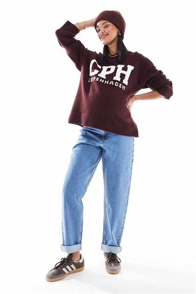 ASOS DESIGN — джинсы-моми для беременных с высокой талией и свободным кроем артикул 139586202