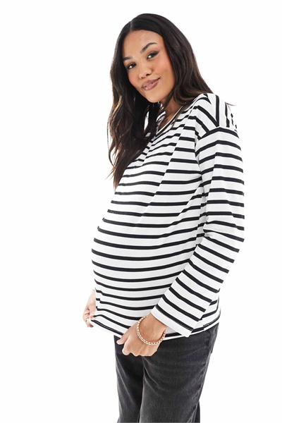 Топ с длинными рукавами из вафельного джерси от Mamalicious Maternity артикул 140116084