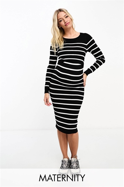 Двухслойное платье средней длины для беременных от Mamalicious артикул 129328813