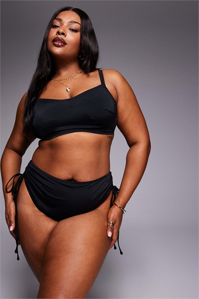 ASOS DESIGN Curve Maya — укороченный топ-бикини облегающего кроя со скрытыми косточками артикул 150779126