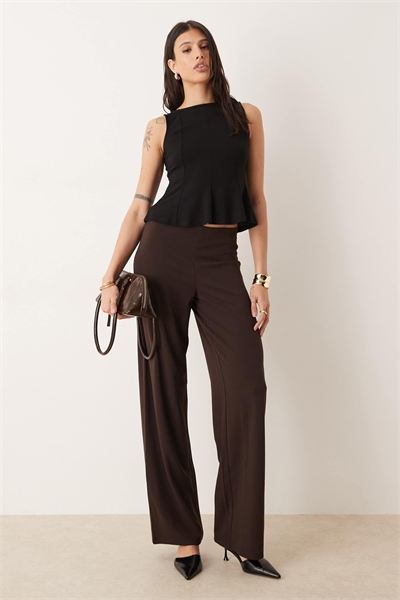 Брюки с широкими штанинами артикул 151090989