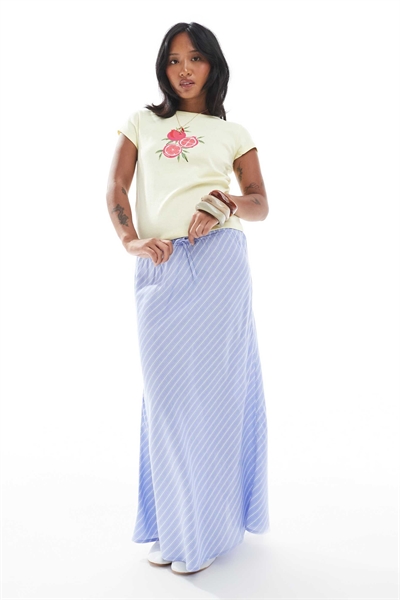 Юбка макси с высокой талией артикул 142296157