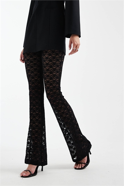 ASOS DESIGN: брюки-клёш из кружева, удлиненные артикул 149855806