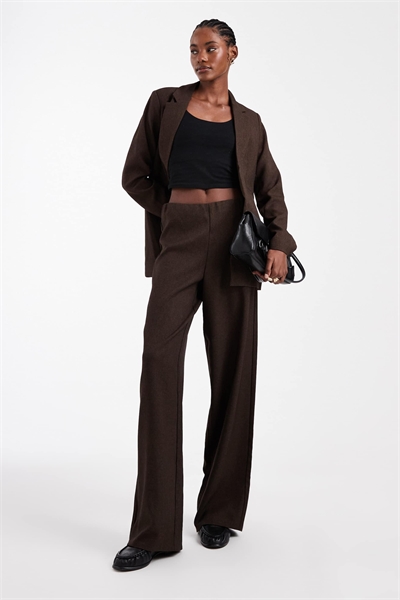 Брюки с широкими брючинами в стиле твида, скроенные по фигуре co-ord артикул 150775584