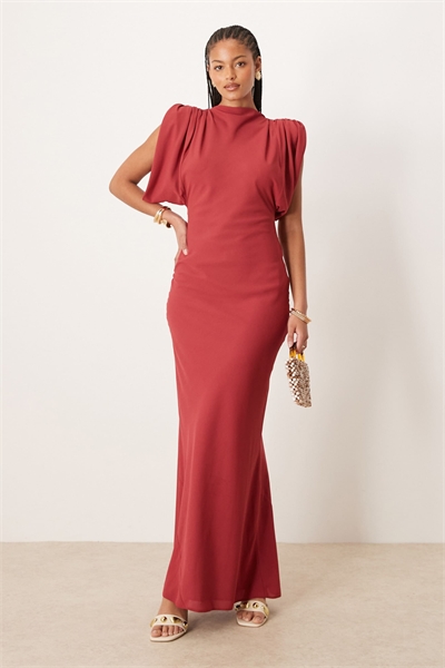 ASOS DESIGN — Платье средней длины с атласным капюшоном на спине для высоких девушек артикул 143825695