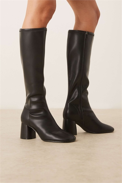 Ботинки до колен с круглым носком Cassidy черного цвета артикул 147199116