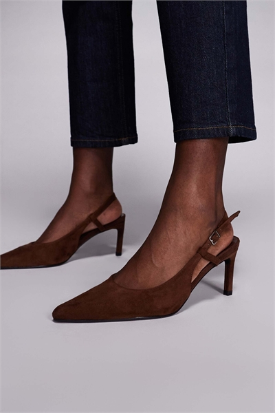 Туфли с открытой пяткой на низком каблуке артикул 153687272