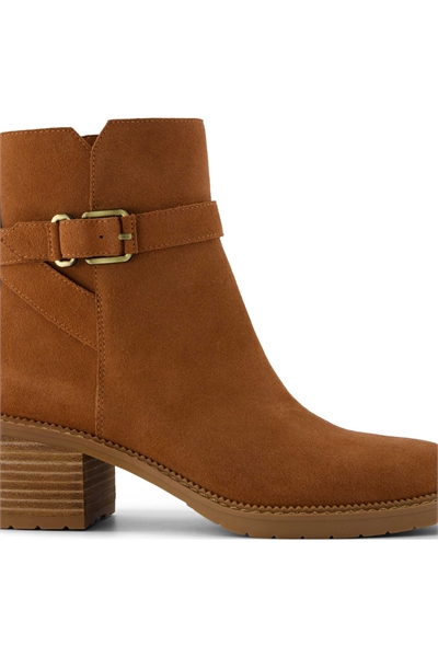Ботильоны Hailey с пряжкой, коричневые артикул 150090551