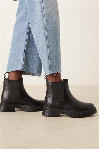Ботинки-челси с толстой подошвой из черной кожи от Cambria Valley артикул 149507723