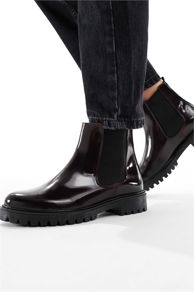 Ботильоны Adalitlan Chelsea бордового цвета артикул 148259163