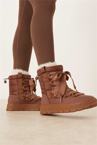 Снежные ботинки Arrow с шнуровкой из нейлона, цвет «шоколадный» артикул 150368018