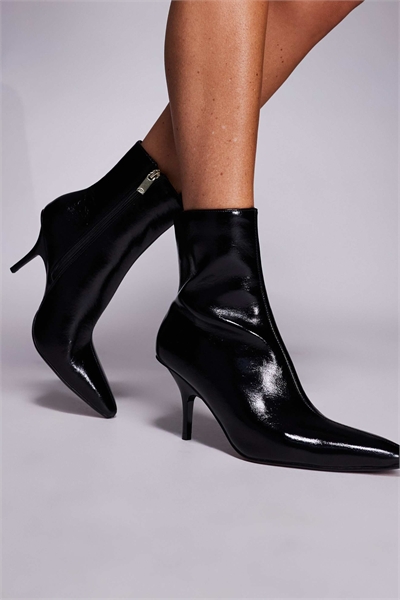 Ботильоны на шпильке черного цвета артикул 151446286