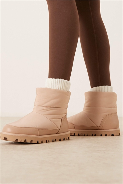 Зимние сапоги Audrey из нейлона цвета «блаш» артикул 150368099