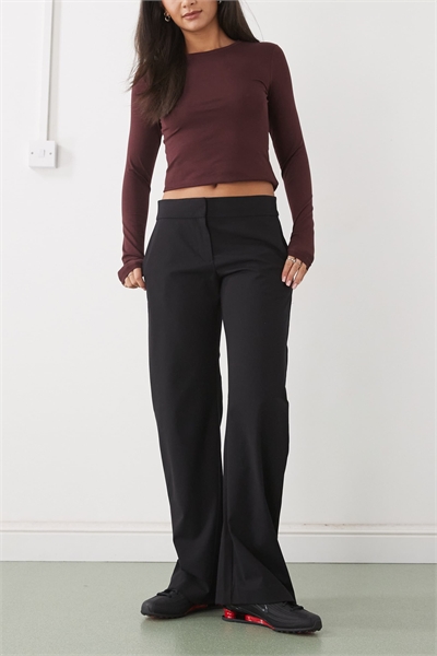 Брюки с широкими брючинами артикул 152420543