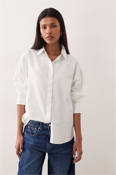 Рубашка из поплина с длинными рукавами артикул 152864971