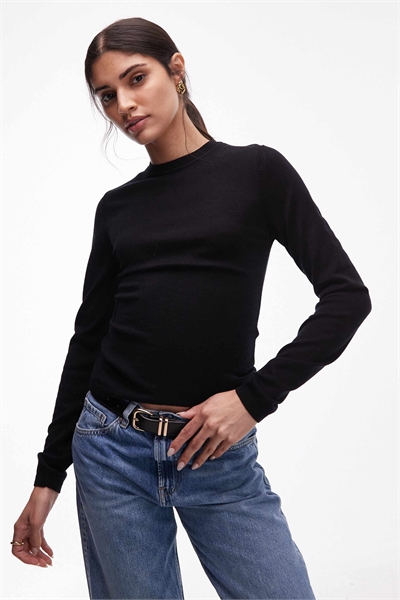 Свитер из чистой мериносовой шерсти с облегающим кроем артикул 153017749