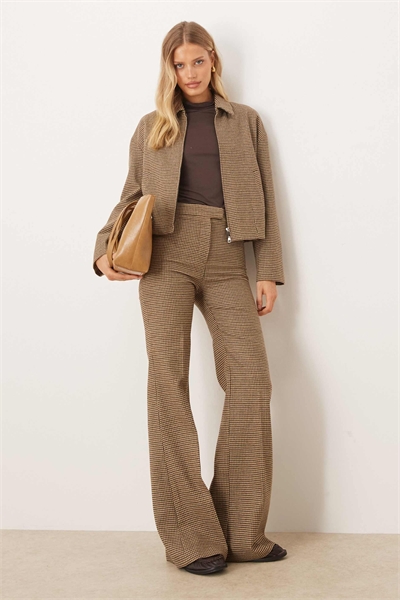 Брюки с высокой талией и складками спереди из смешанной шерсти от Gina co-ord артикул 154169389