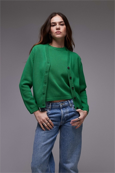 Вязаный кардиган с застежкой на пуговицах co-ord артикул 141381282