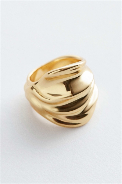 Большое изогнутое кольцо артикул 150205092