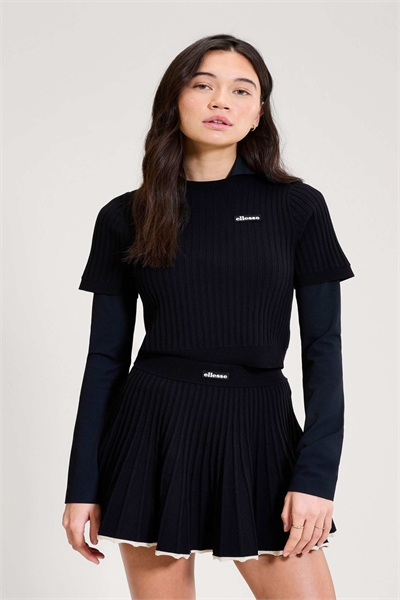 Свитер из трикотажа «королевского» стиля черного цвета артикул 156306334