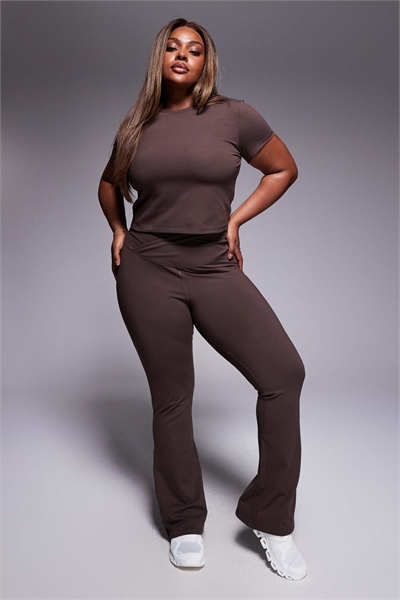 Леггинсы для йоги с зауженными штанинами и мягкой эластичной резинкой на талии артикул 141637189