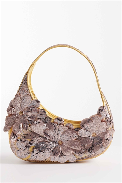 Сумка через плечо Harlee с цветочным узором, желтого цвета артикул 151099897