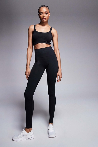 Высокие гладкие бесшовные леггинсы для фитнеса с высокой талией артикул 139559973