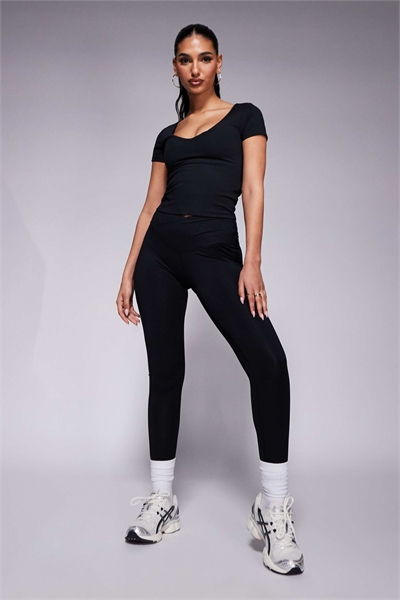 Леггинсы для йоги с мягкой эластичной резинкой на талии артикул 139559948