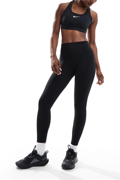 Леггинсы Nike One Training Dri-FIT с высокой талией и карманами, длина 7/8 артикул 137315386