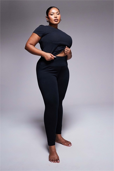 Леггинсы для йоги с высокой талией и мягким покрытием «Curve Icon» артикул 135335464