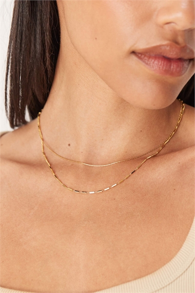 Многорядный кулон с покрытием из 14-каратного золота артикул 147470026