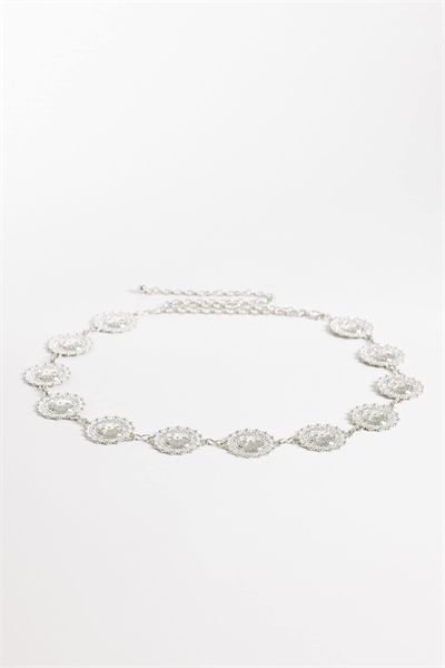 Пояс с крупными монетами на цепочке артикул 153280324