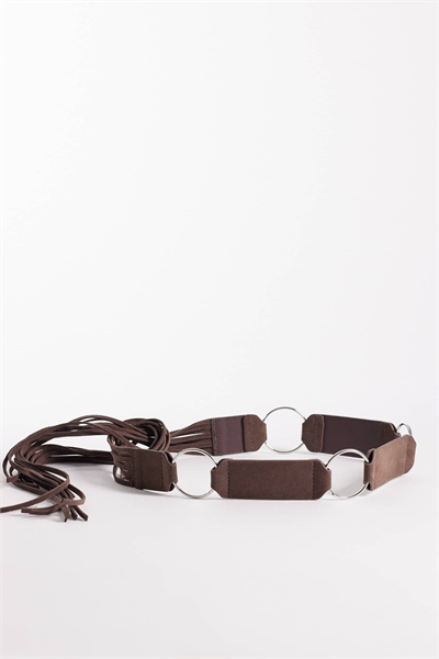 Пояс с замшевым кольцом артикул 153280320