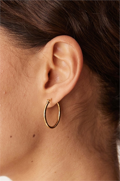 Серьги-кольца диаметром 25 мм артикул 146738303