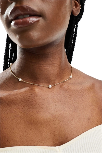 Ожерелье из жемчуга и шариков артикул 135229610