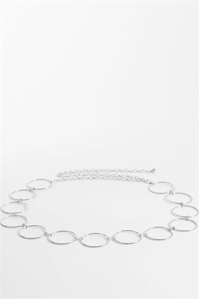 Пояс с крупными кольцами артикул 153280335