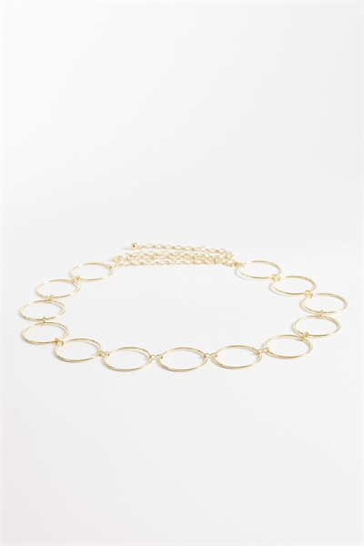 Пояс с крупными кольцами артикул 153280336