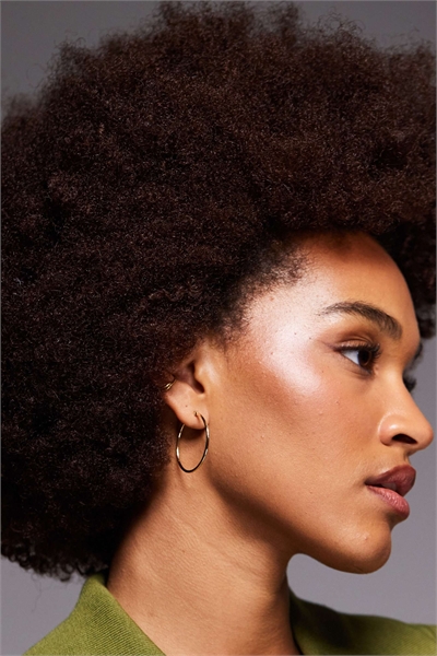 Большие серьги-кольца Jaborosa с позолотой артикул 153401549