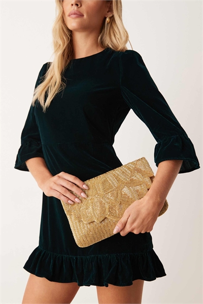 Клатч с оборкой по краю артикул 151092063