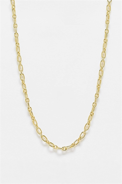 Колье с цепочкой с покрытием из 18-каратного золота артикул 121368858