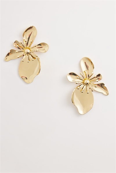 Сережки-гвоздики с цветочным узором артикул 154311564