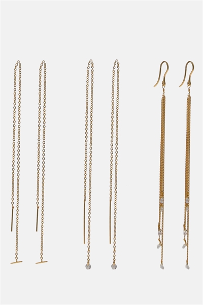 Набор из 3 пар висячих сережек артикул 154899645