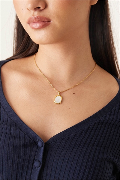 Кулон-колье с белой ракушкой артикул 152383956