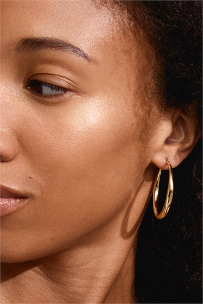 Большие кольцевые серьги Jorun артикул 150242591