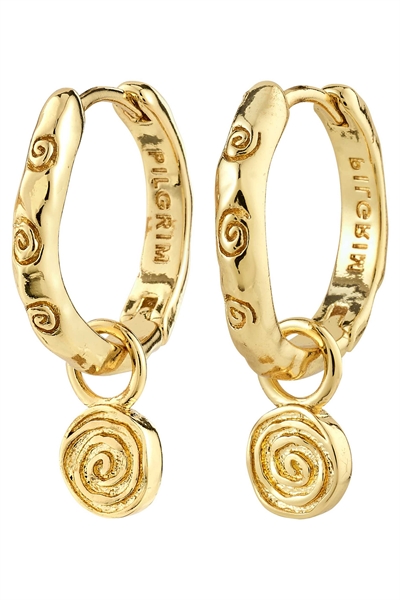 Серьги-кольца с огненным узором артикул 154220161