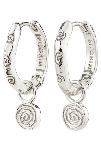 Серьги-кольца с огненным узором артикул 154220147