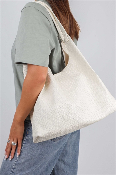 Большая сумка через плечо из кожи цвета «хэйзер» артикул 153534080