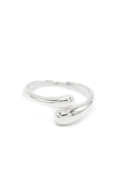 Кольцо из стерлингового серебра с открытой конструкцией артикул 150240890